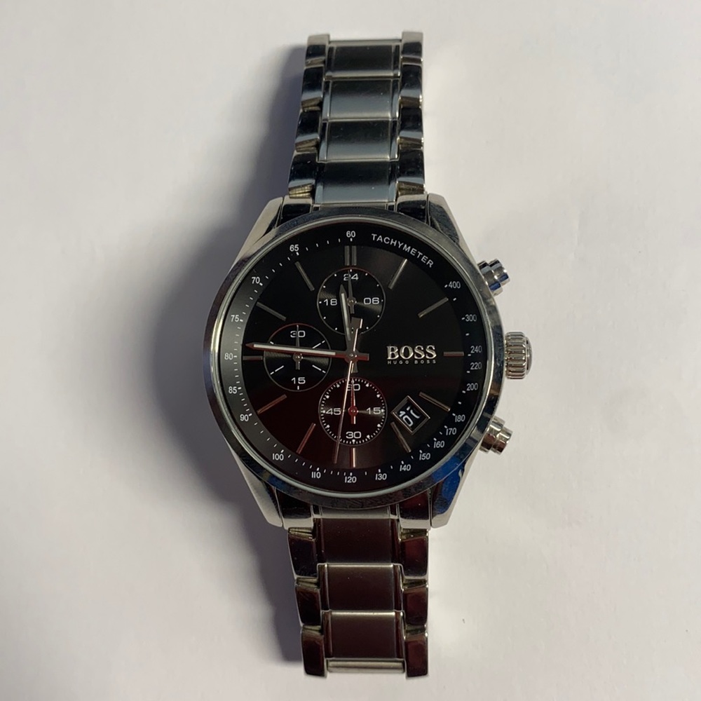 Hugo boss black dial stainless steel men’s watch